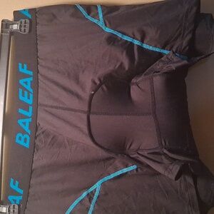 Baleeaf Black W Blue Trim Bicycle Brief With Front & Back Padding Xl